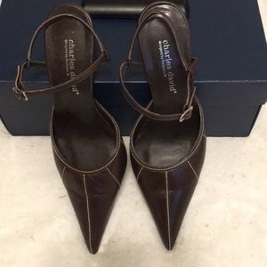 Dark chocolate brown Charles David heels
